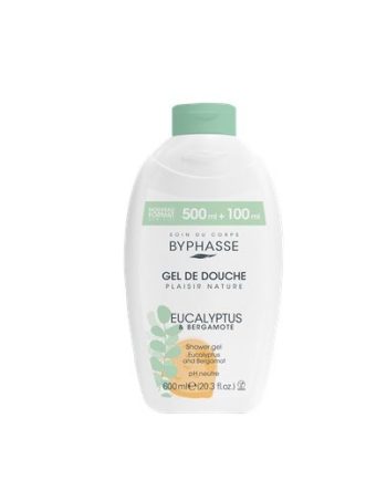 Byphasse gel de douche eucalyptus & bergamote 600 ml