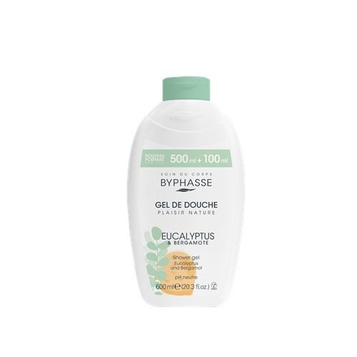 Byphasse Eucalyptus & Bergamot Shower Gel, 600 ml