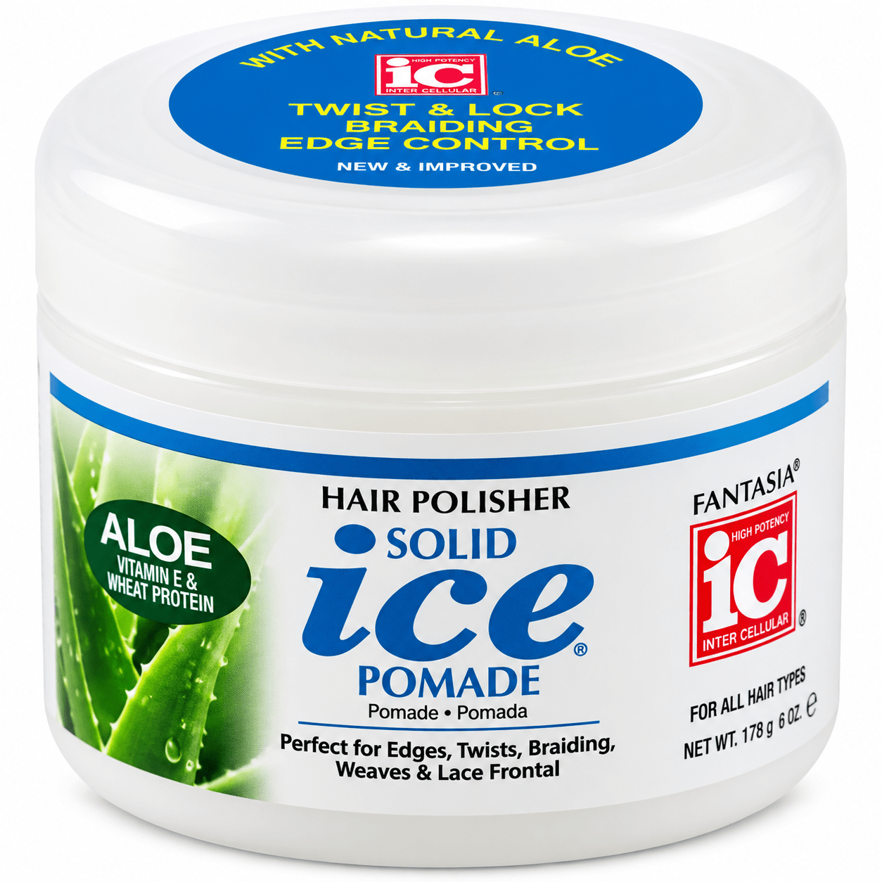 Fantasia IC Hair Polisher Solid Ice Pomade 6 oz