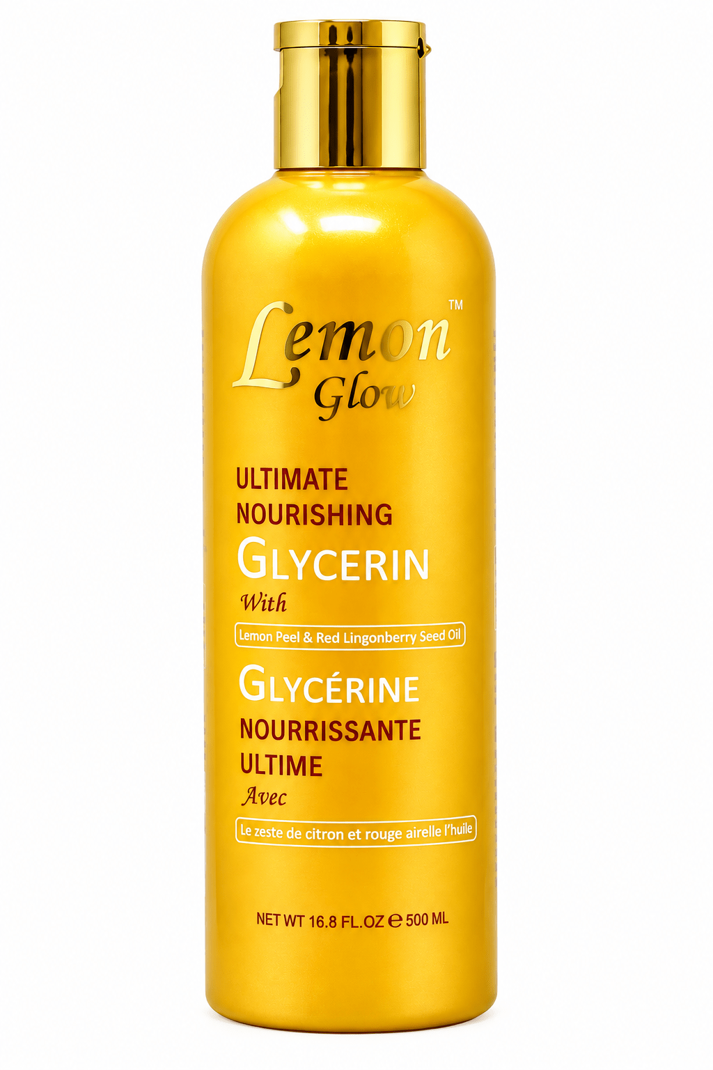 Lemon Glow Ultimate Nourishing Glycerin 500 ml body care.