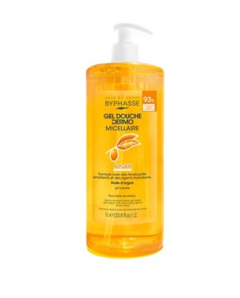 BYPHASSE gel douche dermo micellaire argan 1 litre