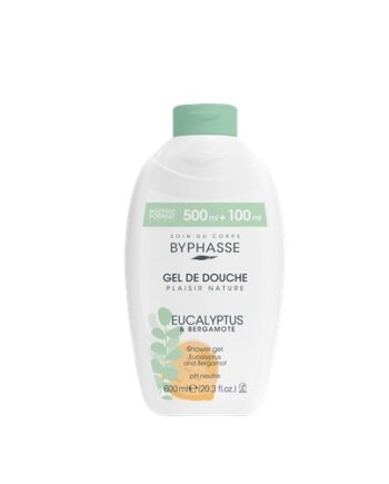 BYPHASSE gel de douche eucalyptus & bergamote 600 ml