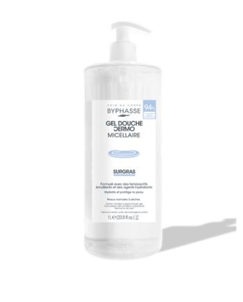 BYPHASSE gel douche dermo micellaire surgras 1 litre