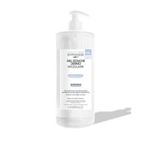 BYPHASSE superfatted dermo-micellar shower gel 1 liter