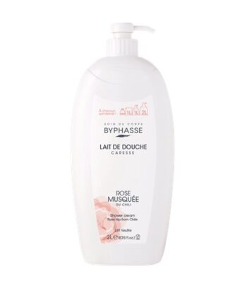 BYPHASSE lait de douche caresse rose musquée 1 litre