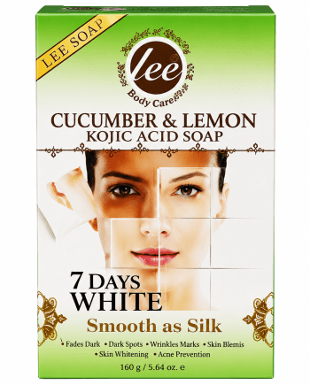7 Days White Cucumber &amp; Lemon Kojic White Soap, 160 g, for the face and body.