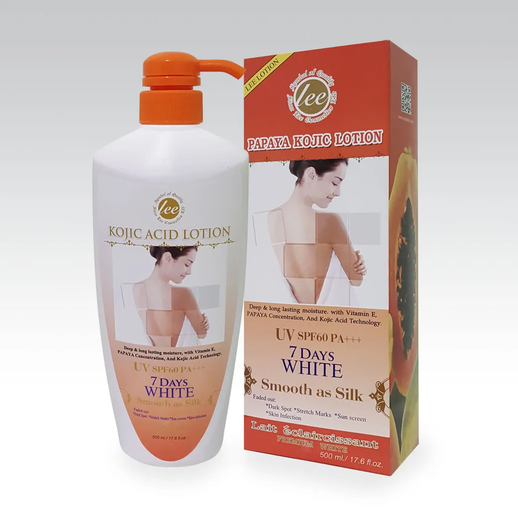 7 Days White Papaya Kojic Lotion 500 ml for the body.