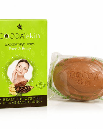 Cocoa Skin Savon exfoliant visage et corps 150 g.