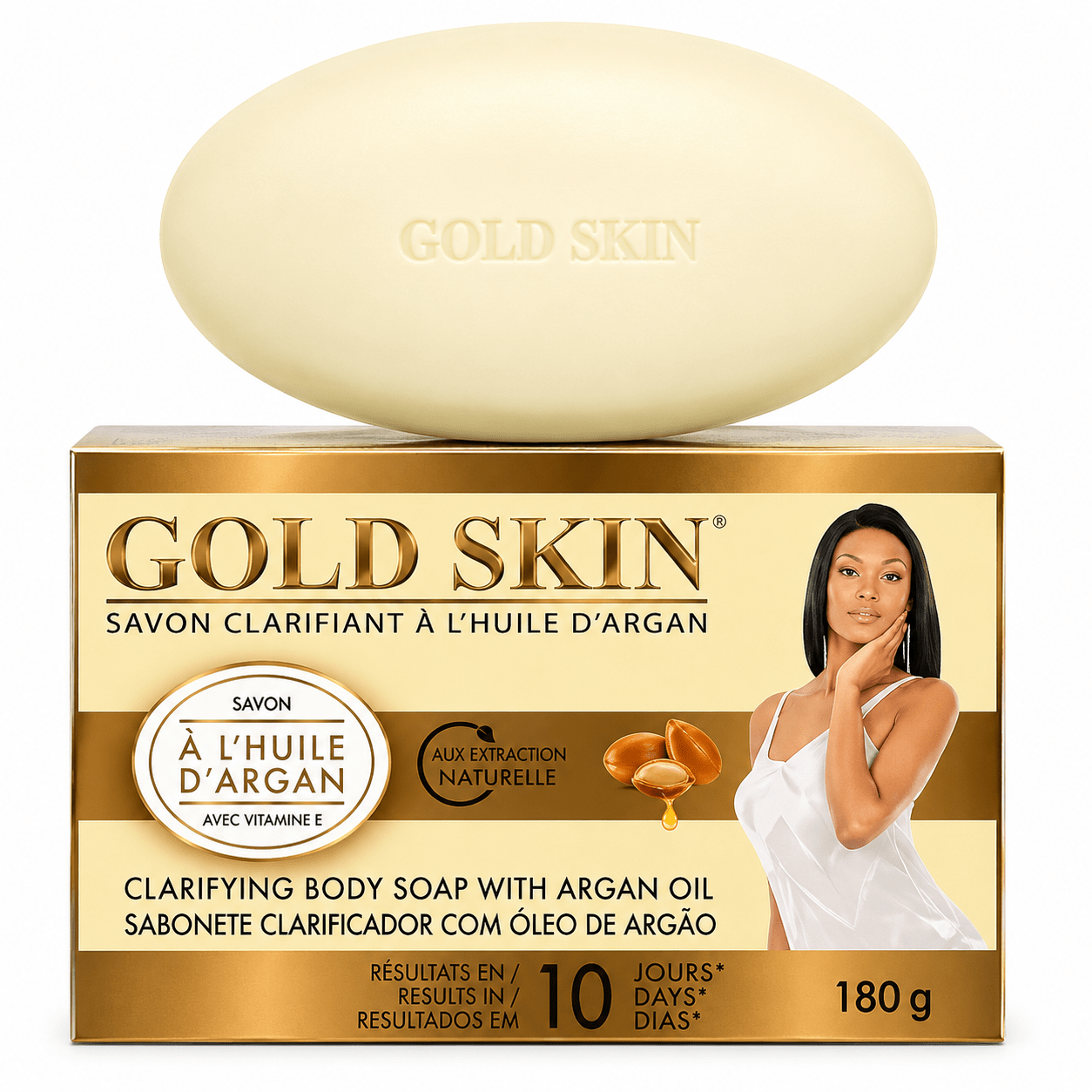 Gold Skin - Savon unifiant à l'huile d'argan 180 g