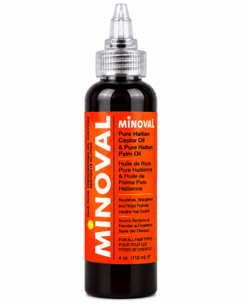 Minoval Strengthening Oil with Pure Castor and Haitian Palm Oil, 4 oz