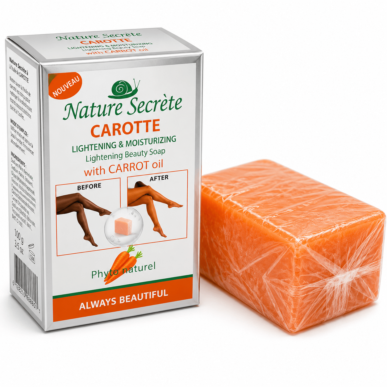 Nature Secrète - Savon hydratant à l'huile de carotte 350 g