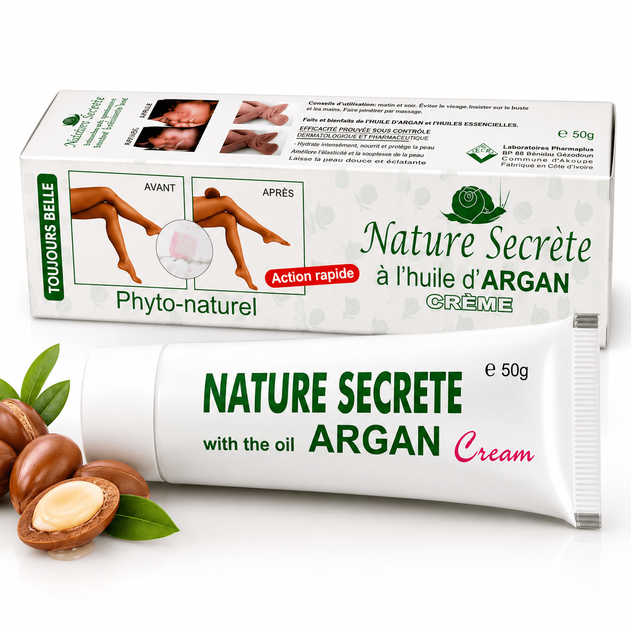 Nature Secrète crème en tube à l’huile d’argan 50 ml