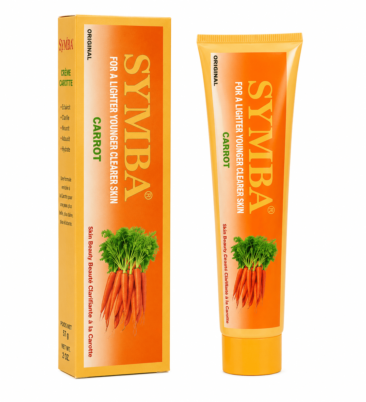 Symba Carrot Cream in a Tube, 57 g—a carrot-based skin care cream.