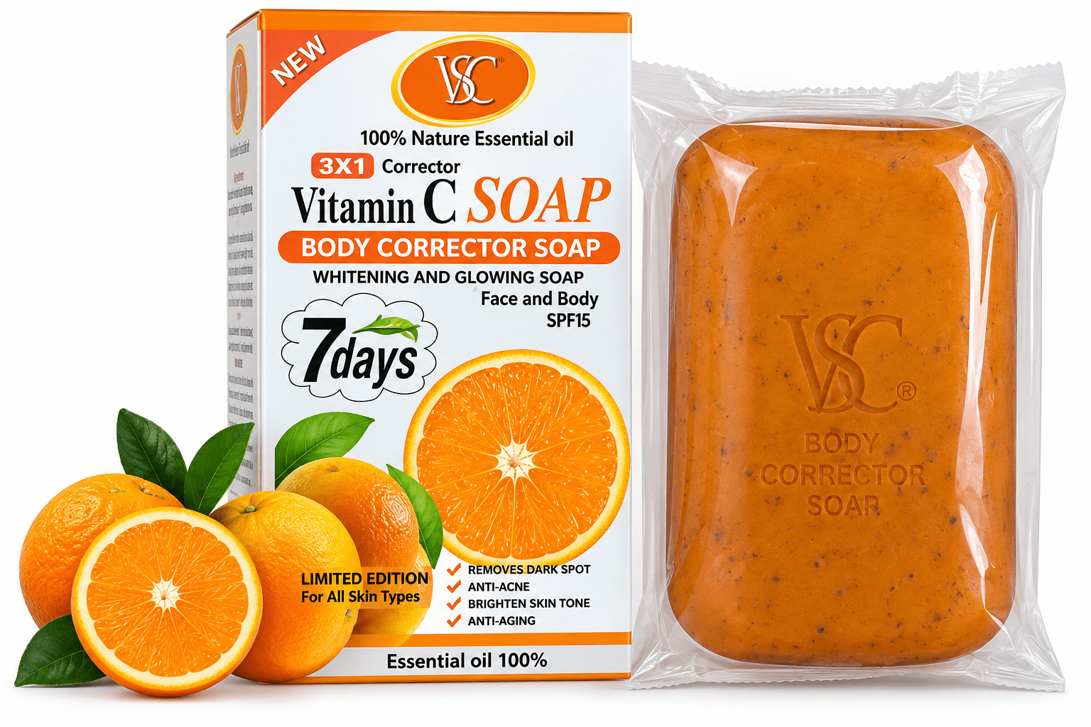 Victoria Super Colorful VSC Body Corrector Soap 250 g savon corporel clarifiant.