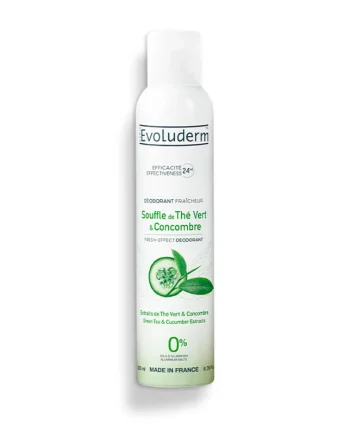 Evoluderm - Déodorant Fraîcheur souffle de thé vert & concombre 200 ml