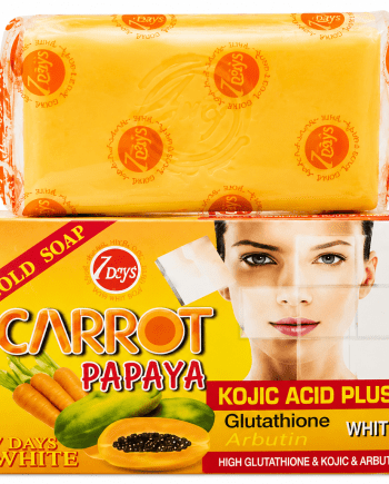 7 Days White - Gold Soap with Carrot, Papaya, and Kojic Acid, 160 g