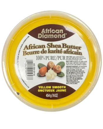 African Diamond - Beurre de Karite Onctueux Jaune 16 oz