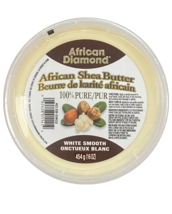 African Diamond - Beurre de karite Onctueux blanc 16 oz