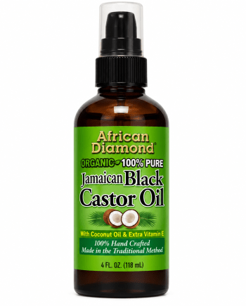 African Diamond Organic 100% Pure Coconut Jamaican Black Castor Oil 118 ml huile de ricin noir jamaïcaine à la noix de coco