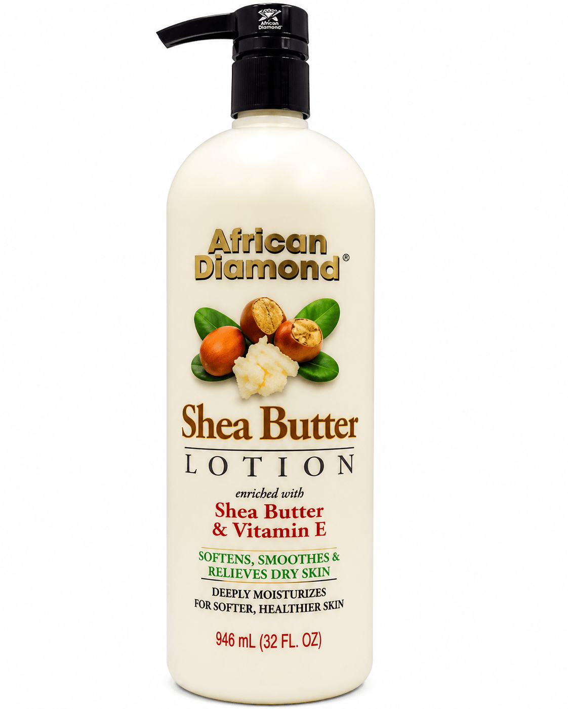 African Diamond lotion au beurre de karité 32 oz pour le corps.