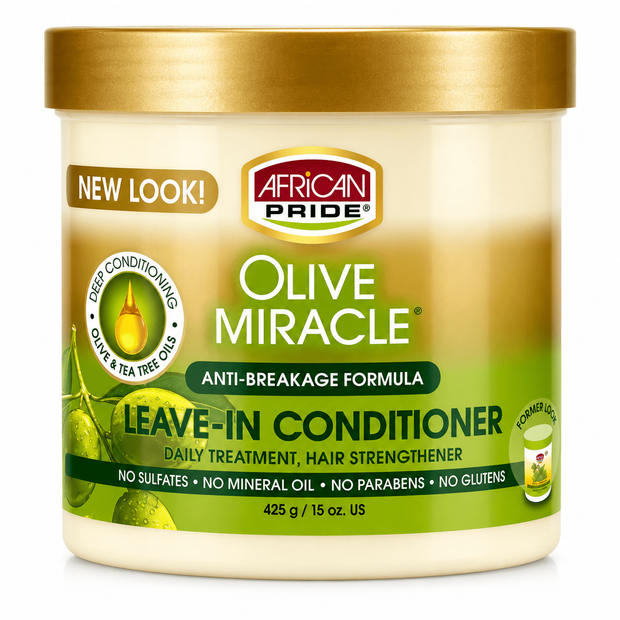 African Pride – Olive Miracle Leave-in Conditioner 15 oz