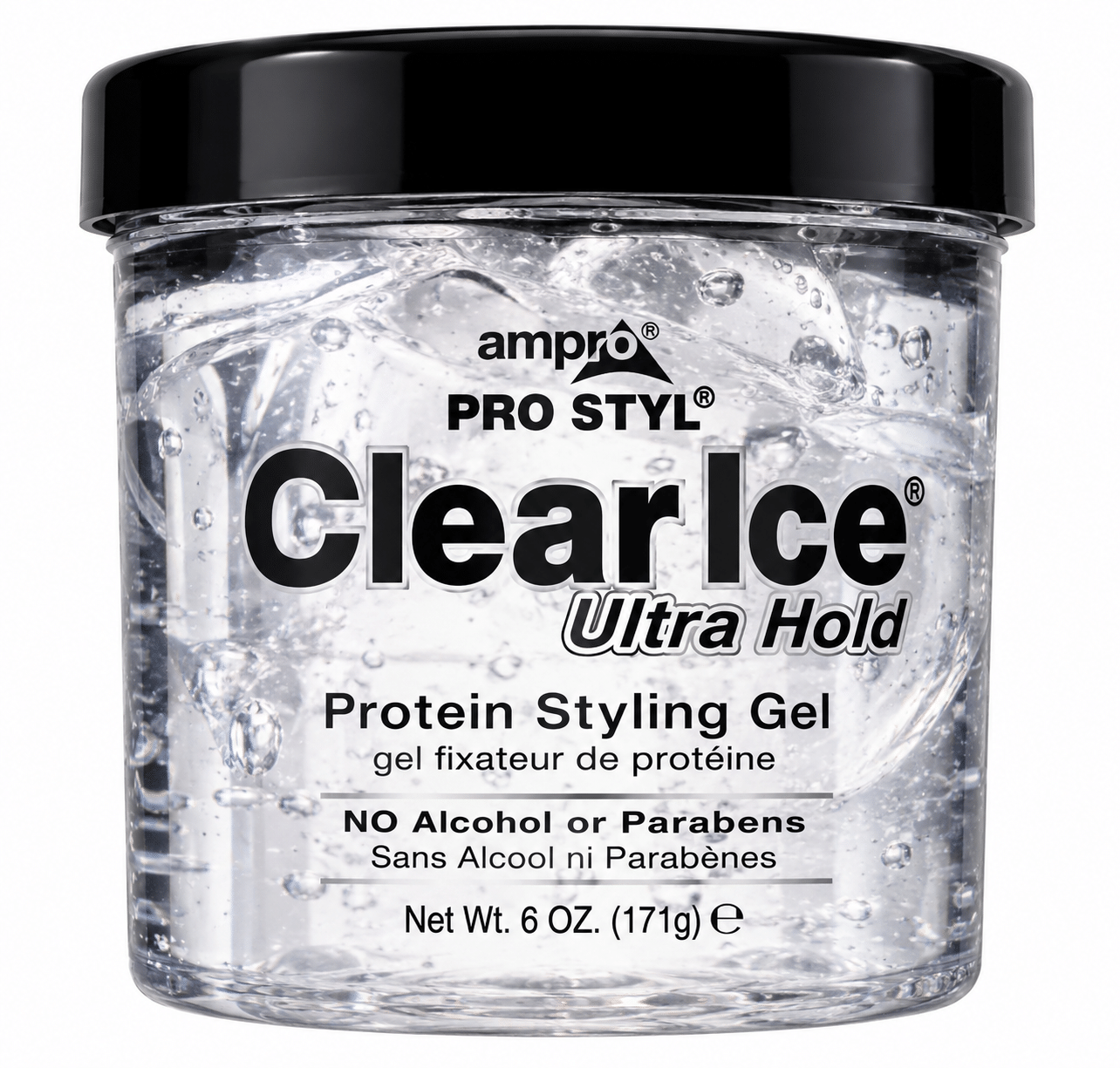 Ampro Pro Styl Curl Ice Ultra Hold Protein Styling Gel, 6 oz protein styling gel.