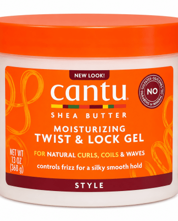 Cantu Moisturizing Twist & Lock Gel 13 oz gel coiffant pour twists, boucles et cheveux texturés