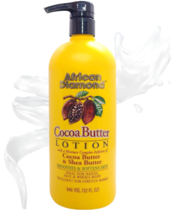 African Diamond - Lotion au Beurre de Cacao 32 oz
