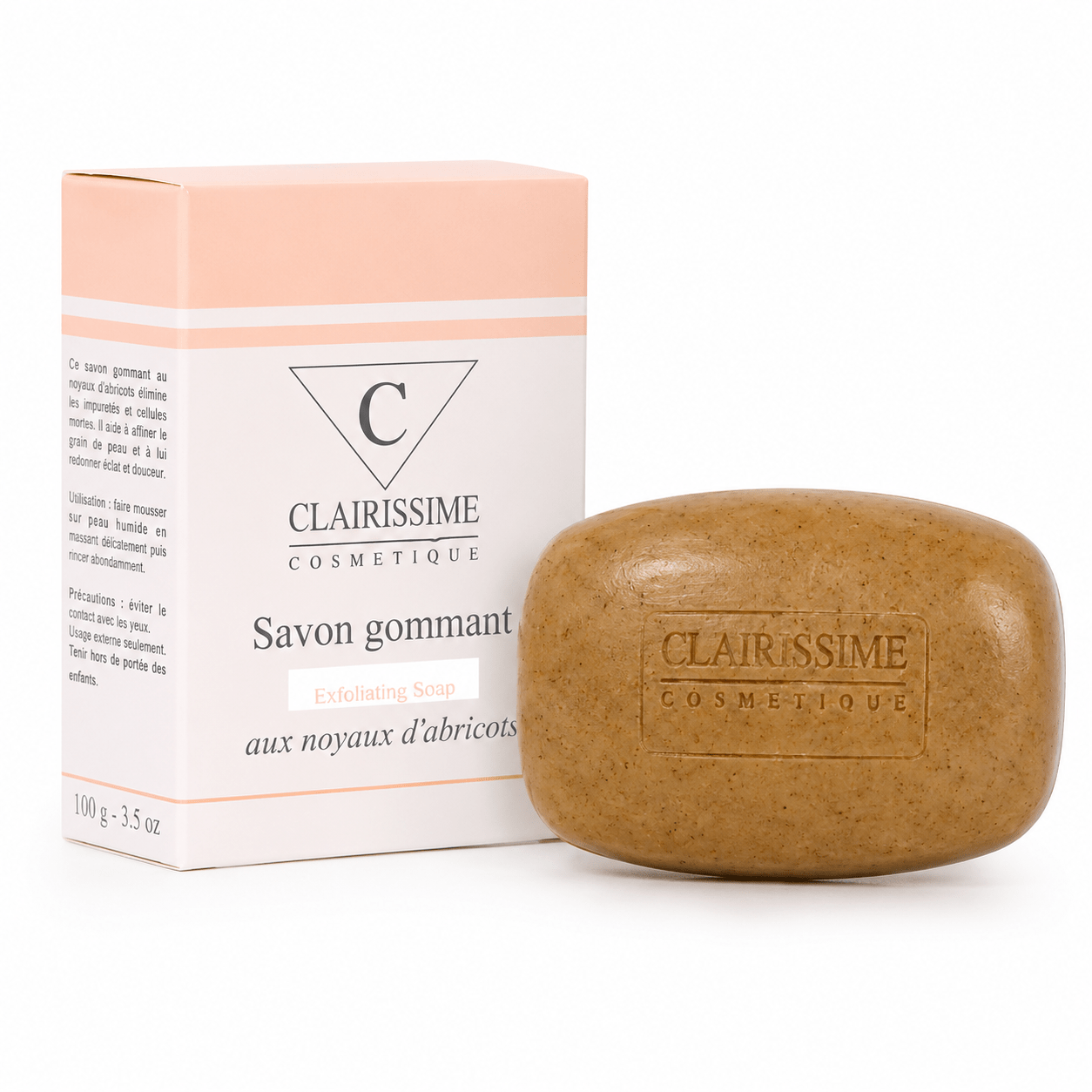 Clairissime - Apricot Kernel Exfoliating Soap, 200g, Body Cleanser