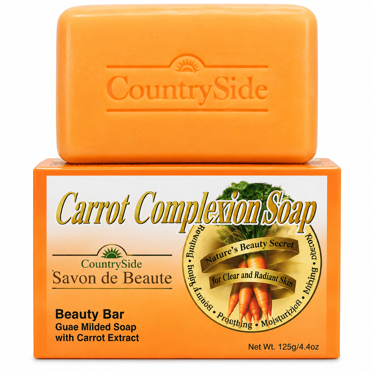 Countryside Carrot Complexion Beauty Soap, 125 g