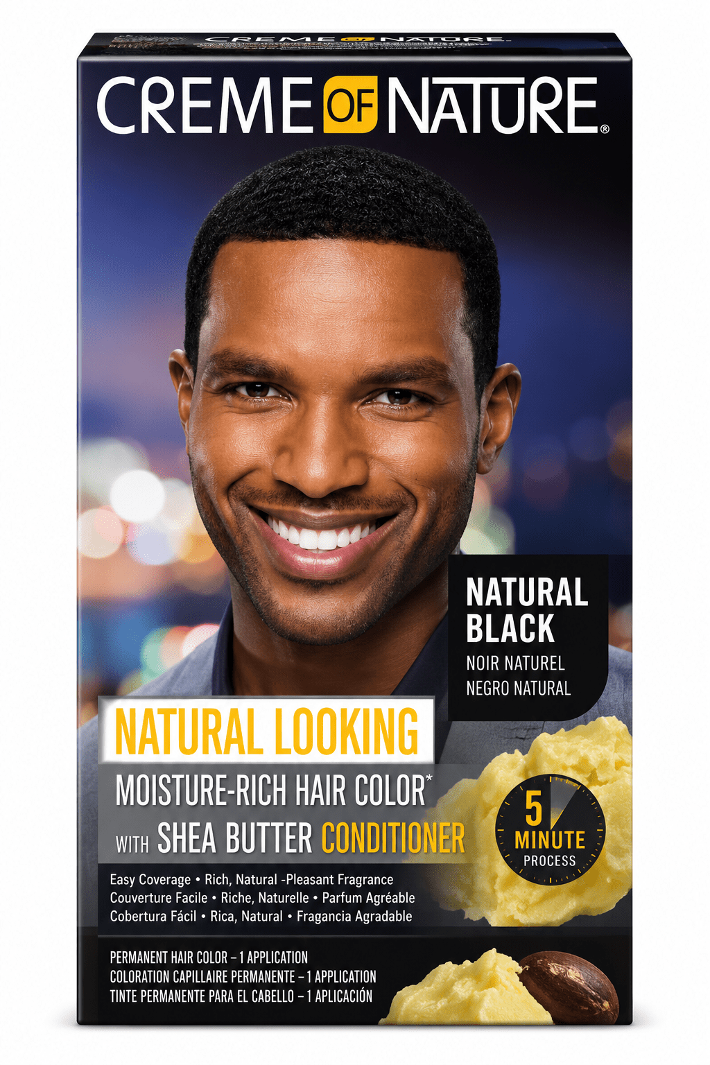 Creme of Nature Moisture-Rich Hair Color Natural Black Permanent Hair Color