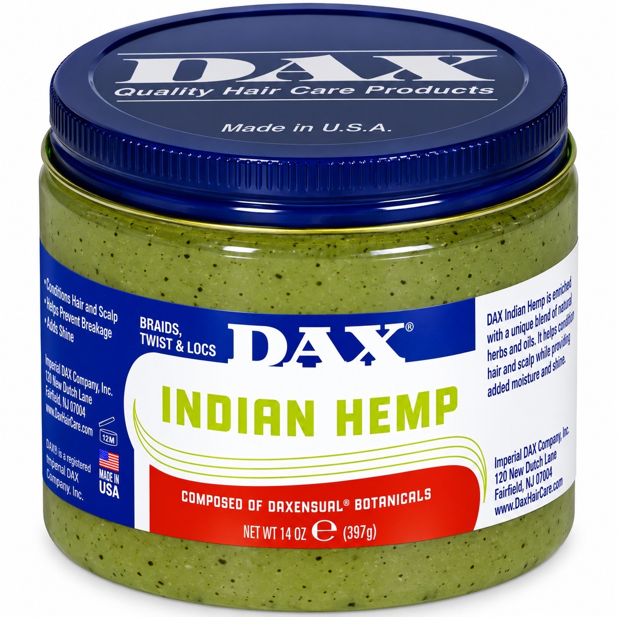 DAX Indian Hemp Pomade 14 oz