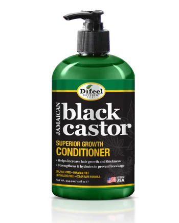 Difeel Black Castor Superior Growth Conditioner 12 oz après-shampoing à l’huile de ricin noir