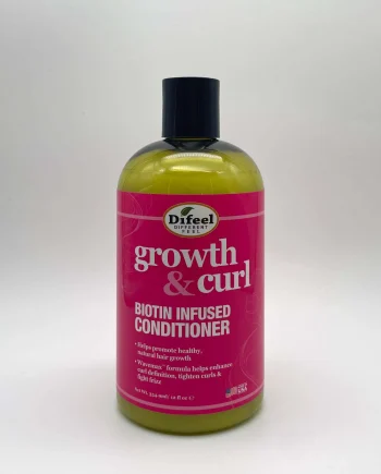 Difeel Growth & Curl Biotin Infused Conditioner 354.9 ml après-shampoing à la biotine pour cheveux bouclés et texturés
