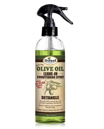 Difeel Olive Oil Leave-In Conditioning Spray Detangle 6 oz soin démêlant sans rinçage à l’huile d’olive