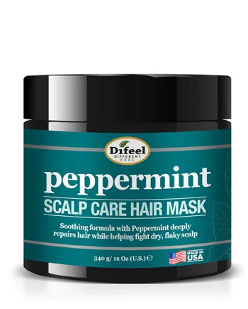 Difeel Peppermint Scalp Care Hair Mask 12 oz masque capillaire à la menthe poivrée
