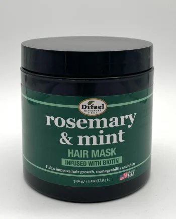 Difeel Rosemary & Mint Hair Mask 12 oz masque capillaire au romarin et à la menthe