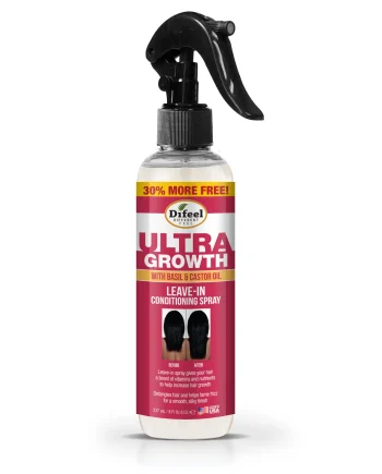 Difeel Ultra Growth Leave-In Conditioning Spray 8 oz soin sans rinçage hydratant et démêlant