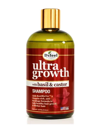 Difeel Ultra Growth Shampoo 12 oz shampoing fortifiant pour cheveux fragiles et sujets à la casse