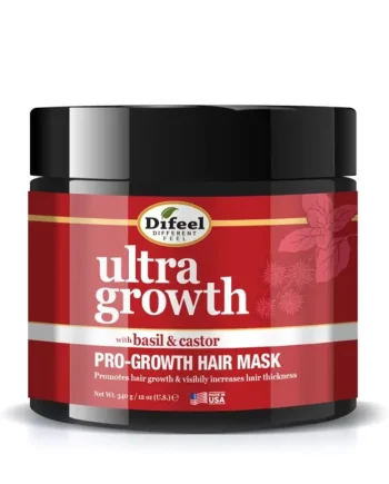 Difeel Ultra Growth Basil & Castor Oil Pro-Growth Hair Mask 12 oz masque capillaire au basilic et à l’huile de ricin