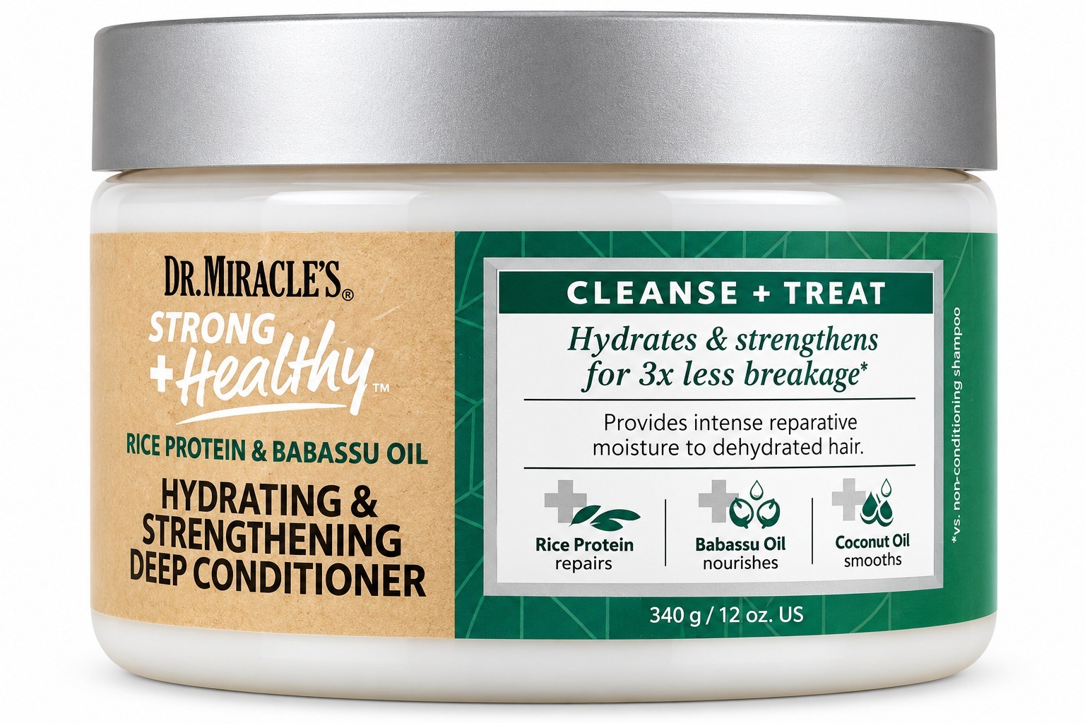Dr. Miracle's Hydrating & Strengthening Deep Conditioner 12 oz