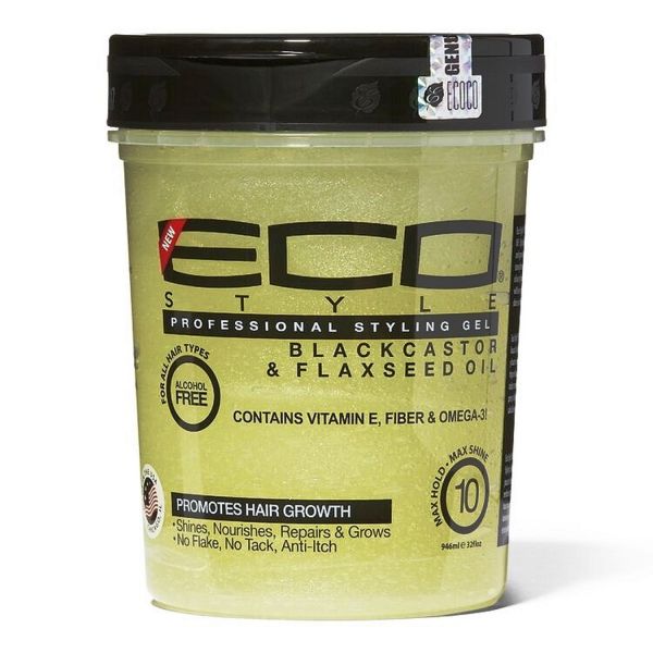 Eco - Black castor & flaxseed oil styling gel 32oz