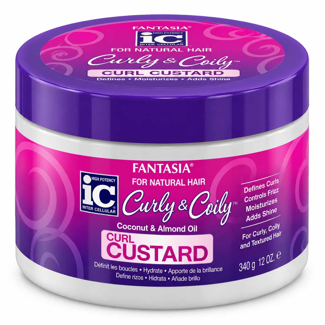 Fantasia IC Curly & Coily Curl Custard 12 oz