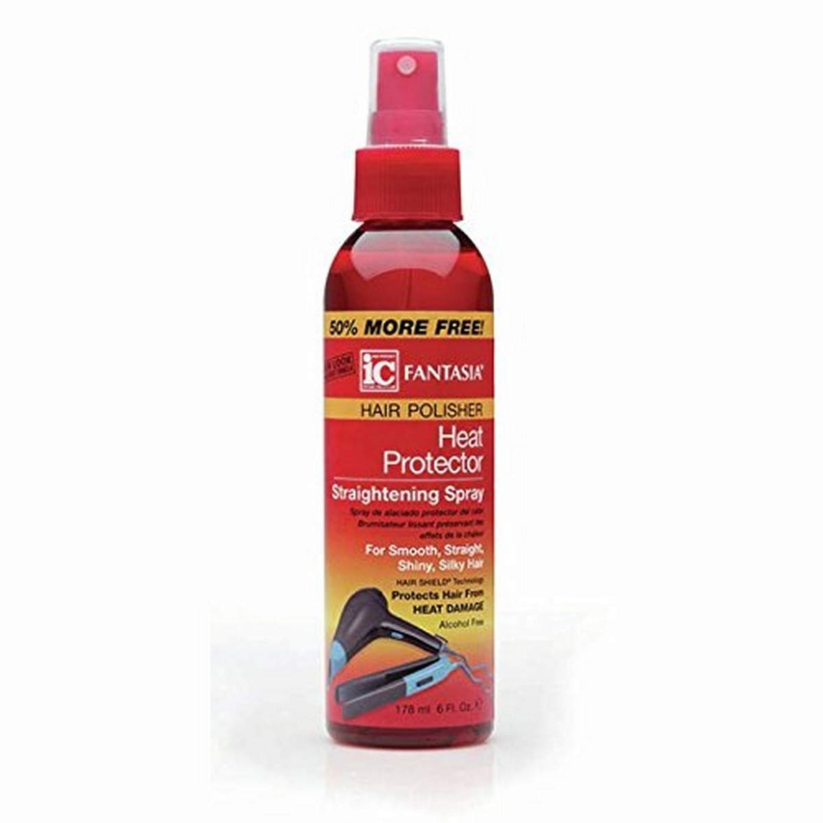 Fantasia ic - Hair Polisher Heat Protector Straightening Spray 6 oz