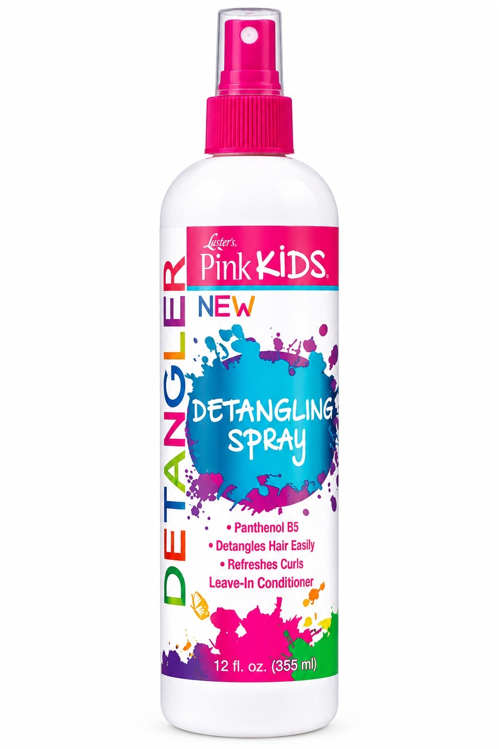 Luster's PINK Kids Detangling Spray 12 oz