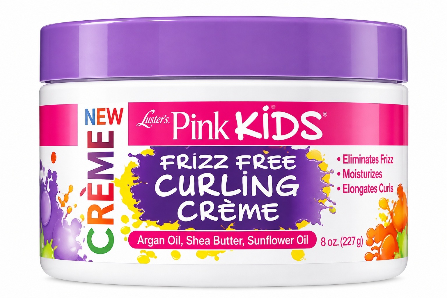 Luster's PINK Kids Frizz Free Curling Crème 8 oz