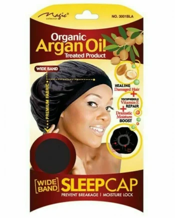Organic agran oil treated product - wide band sleep cap
