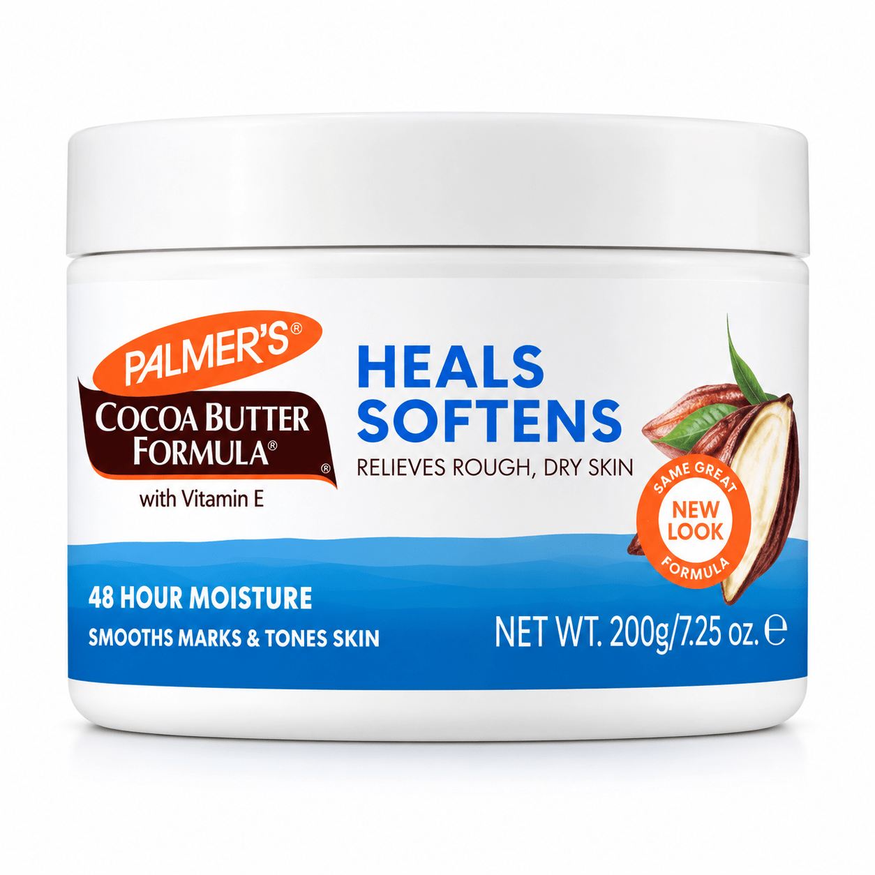 Palmer's Cocoa Butter Formula Softens 200 g soin corporel nourrissant au beurre de cacao.