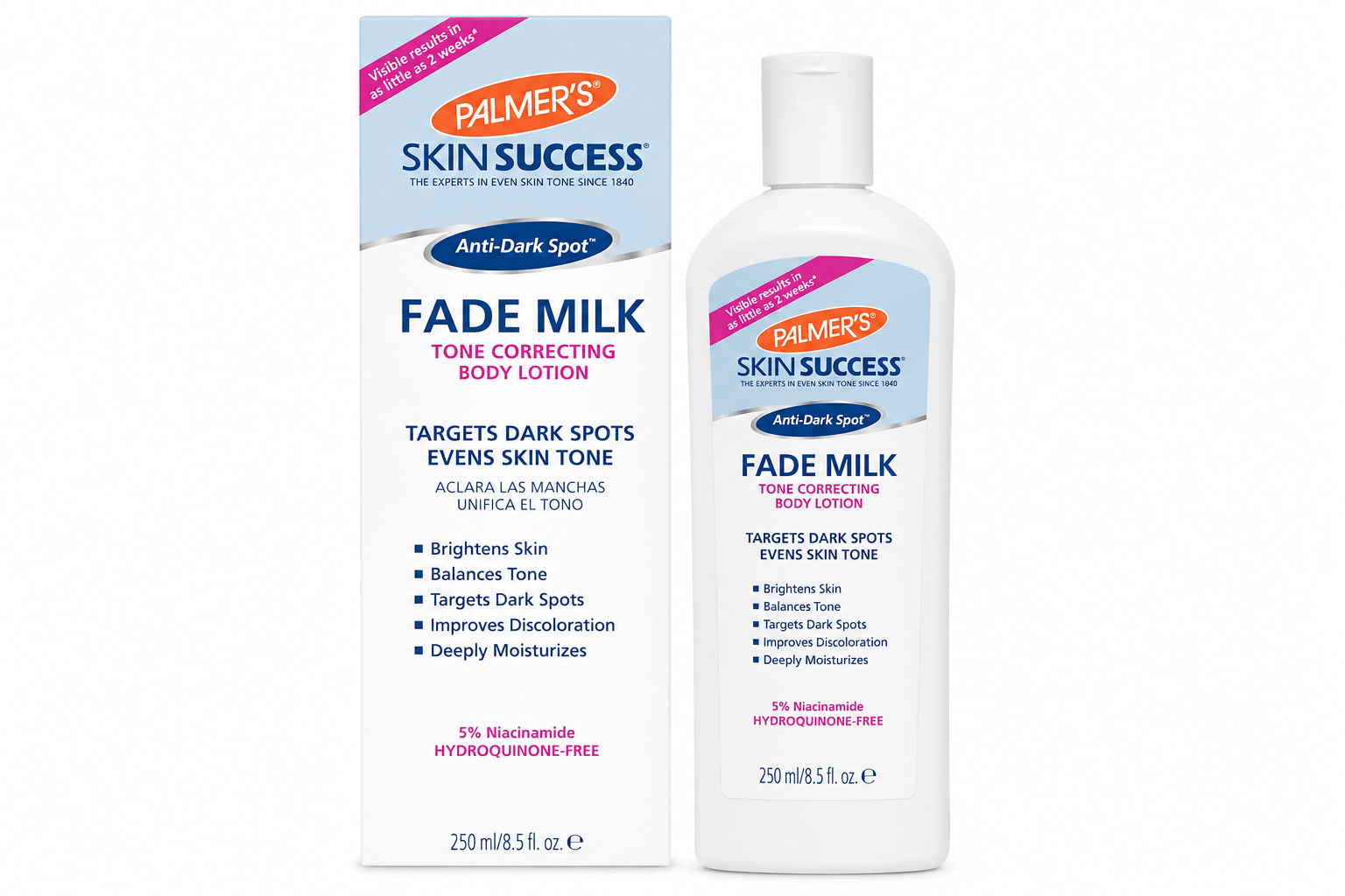 Palmer's Skin Success Fade Milk Tone-Correcting Body Lotion, 250 ml.