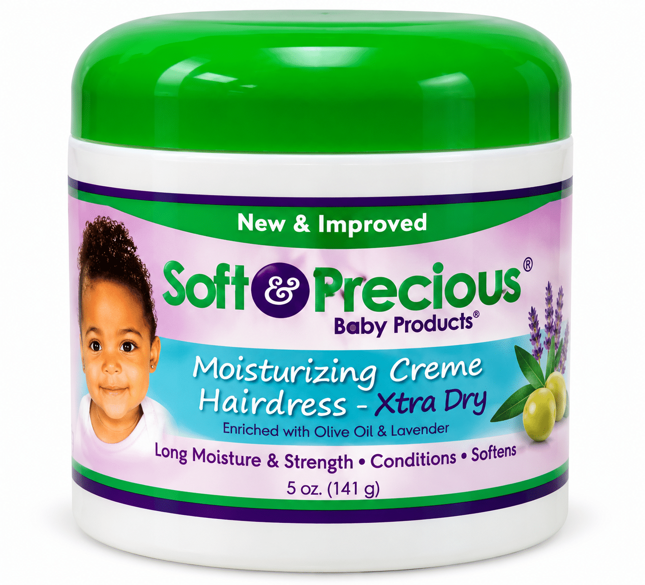 Soft & Precious Moisturizing Creme Hairdress Xtra Dry 5 oz crème coiffante hydratante pour cheveux très secs.